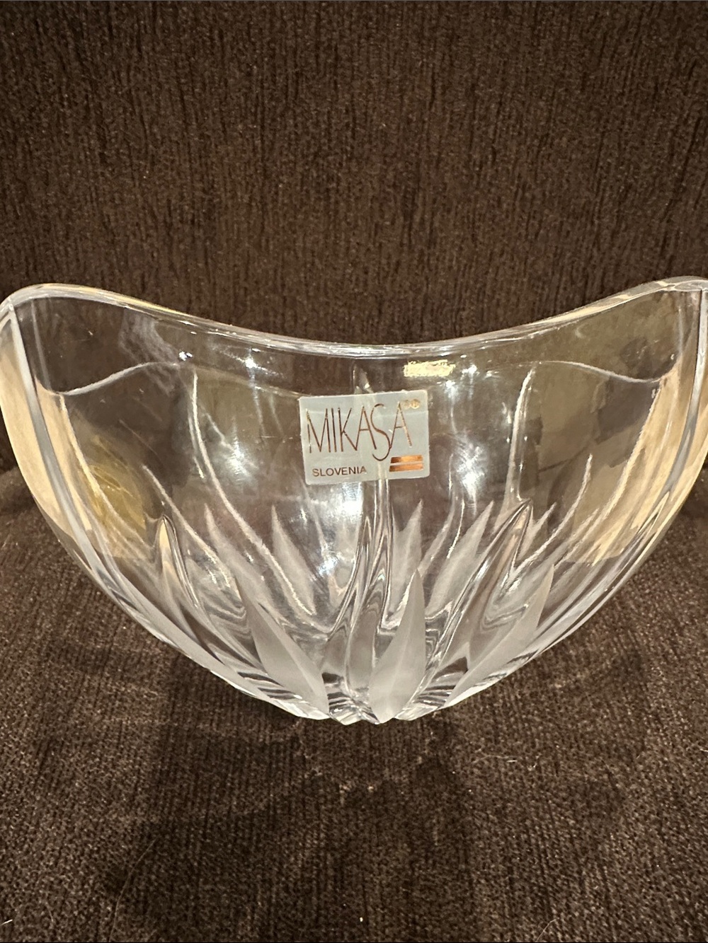 Mikasa Flame D’Amore Clear Crystal Bowl